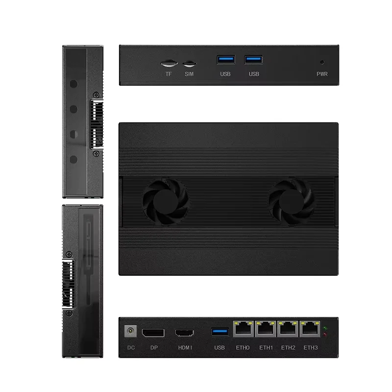 

Topton Solid Metal Firewall NAS Mini PC Intel i5-8250U i3-8130U 4x2.5G LAN 2xM.2 NVMe SATA3.0 TF SIM pfSense Proxmox Home Server