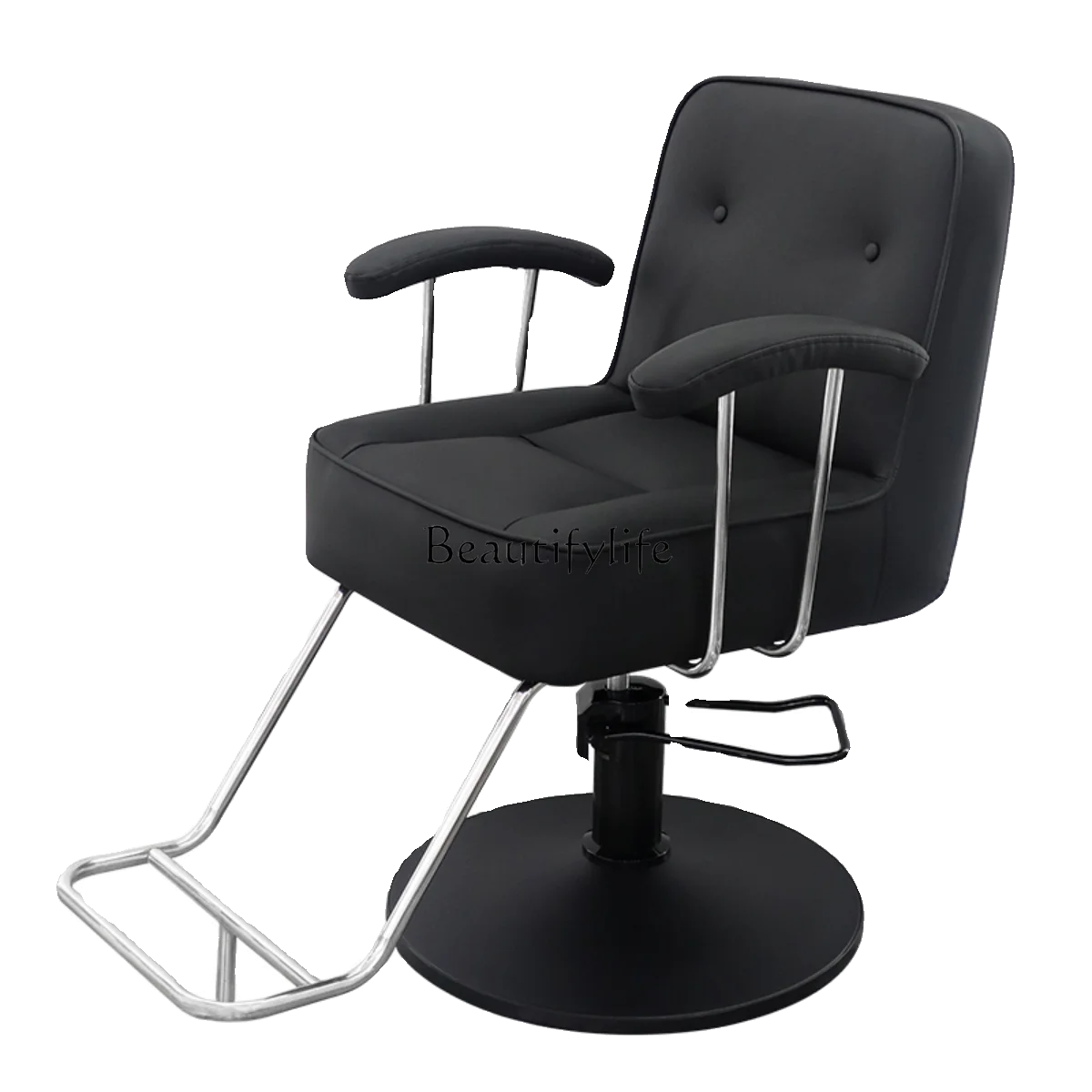 Barber Shop for Hair Salon Simple Chair Lift Hairdressing Stainless Steel Hot Dyeing Hair Cutting Chair