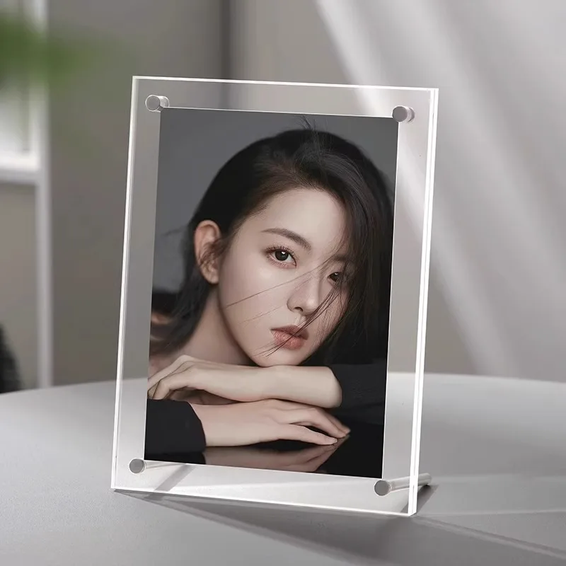 6/8/10/12/A4CM Acrylic Photo Frame Table Transparent Postcard Display Frame Signature Photo Collection Frame Photo Display Frame
