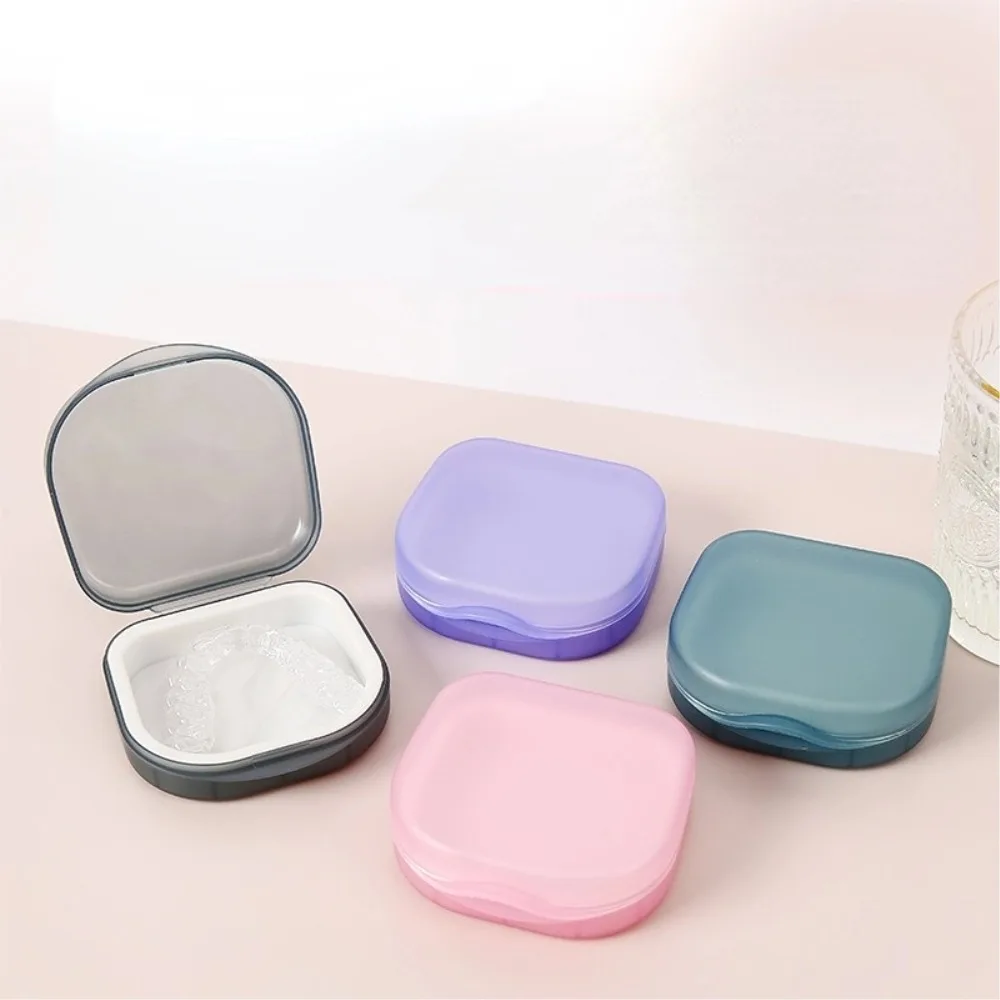 Teeth Retainer Storage Box Portable Invisible Braces Case Multifunctional Dental Mouthguard Holder Travel Orthodontic Container