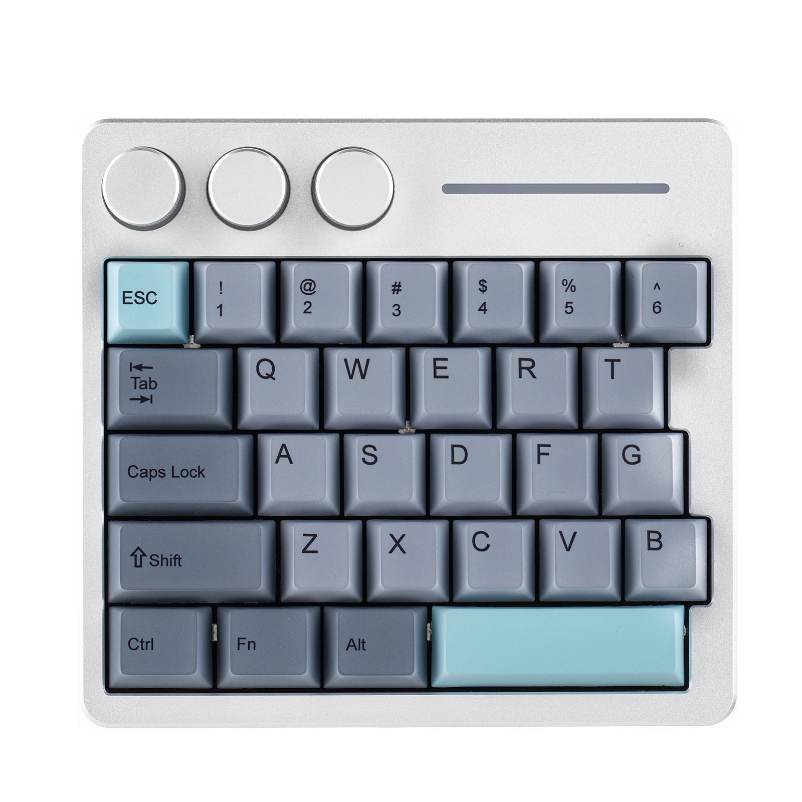 

KiiBOOM Cybrix 29 29 Keys+3 Knobs Rapid Fast Wired Hall Effect Magnetic Gaming Keyboard CNC Aluminum & Acrylic 8Khz Polling Rate