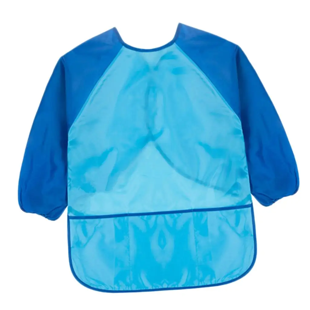 Polyester Kids Apron Long Sleeve Smock Child Cooking Painting Drawing Tool, M/ L