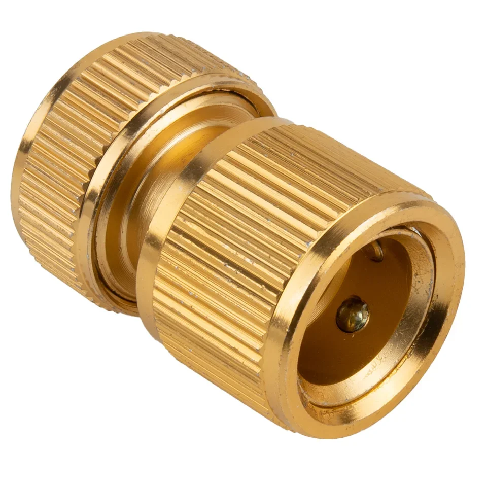 

1/2" Brass Garden Hose Connector Watering Tap Adaptor Quick-release Fitting for Efficient Garden Irrigation and Easy Repair