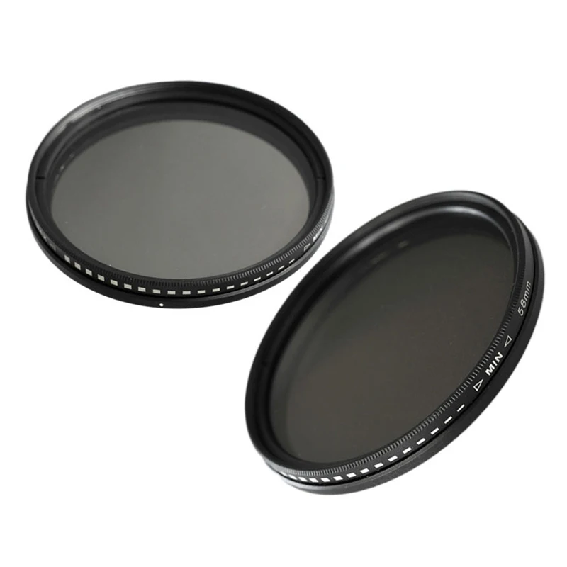 ND Filter Neutral Density ND2 ND4 ND8 Filtors 49MM 52MM 55MM 58MM 62MM 67MM 72MM 77MM Photography for Canon/Nikon ForSony Camera