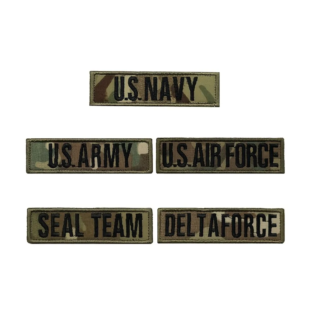 1 قطعة شارة تقسيم التصحيح الجيش الأمريكي 101 الصدر بار البحرية ختم ترايدنت الدولة Edgeless شارة مطرّزة التصحيح التكتيكي
