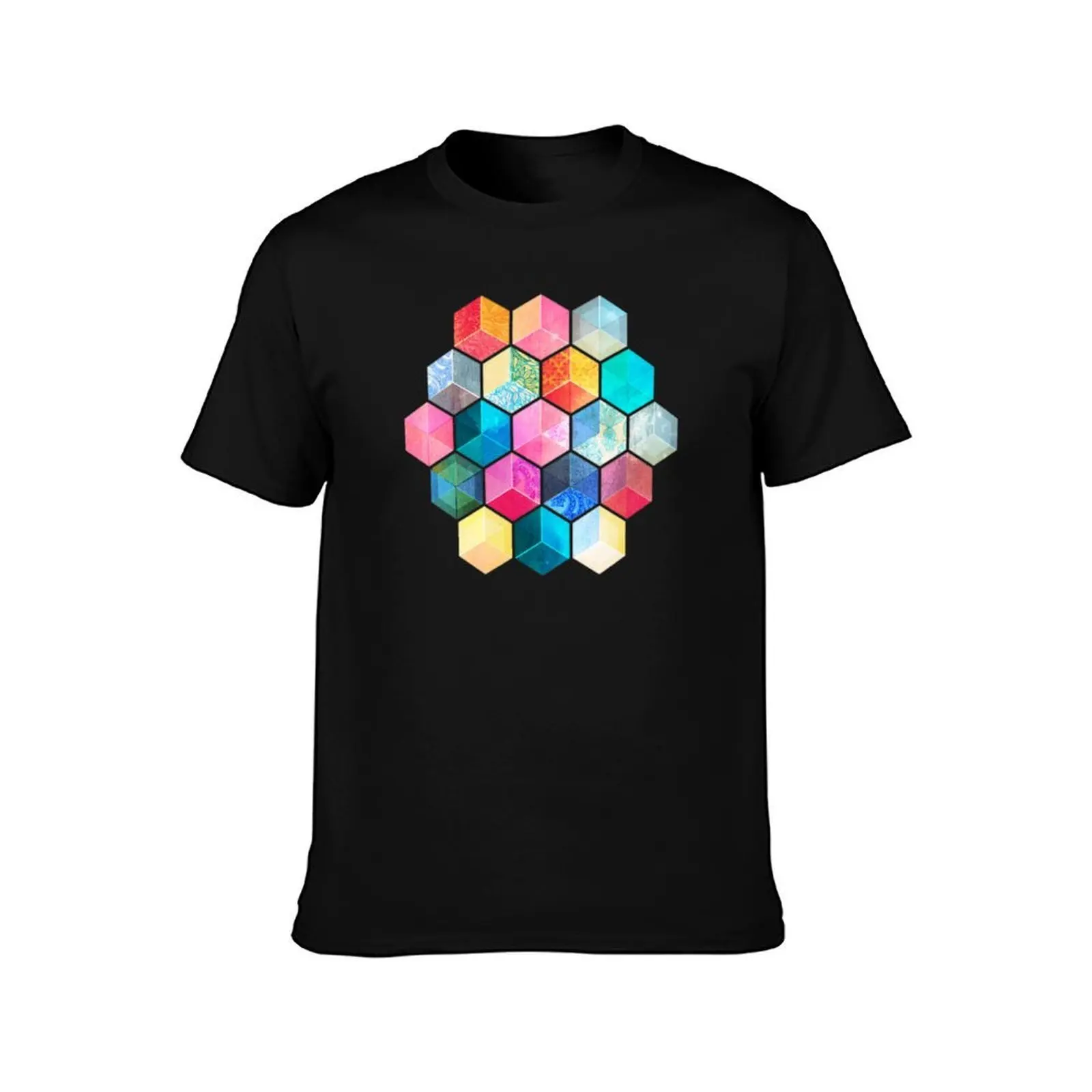Crystal Bohemian Honeycomb Cubes - colorful hexagon pattern T-Shirt Performance Dry Fit T-Shirt