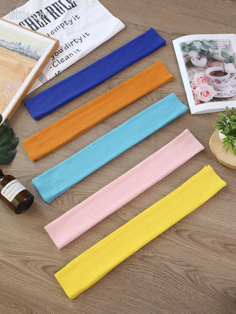 Calentadores de brazo de lana para mujer, manga de brazo de lana de punto, guantes largos sin dedos de punto fino sólido, venta al por mayor, otoño,