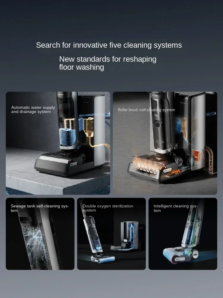 Dreame H40 Station,Sweeping, Suction and Towing All-in-one Machine, Automatic Upper  Lower Water Hot Water Cleaning Robot Latest