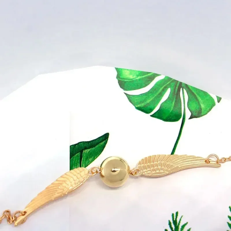 Personality Quidditch Golden Snitch Bracelet Hogwarts Magic Academy Hermione Snitch Bangle for Fans Gift Jewelry Accessories view 5