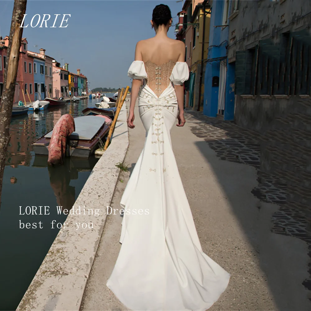 LORIE Luxury Lace Mermaid Civil Wedding Dress Sweetheart Bridal Dresses Self Cultivating Engagement Wedding Gown Customized 2026
