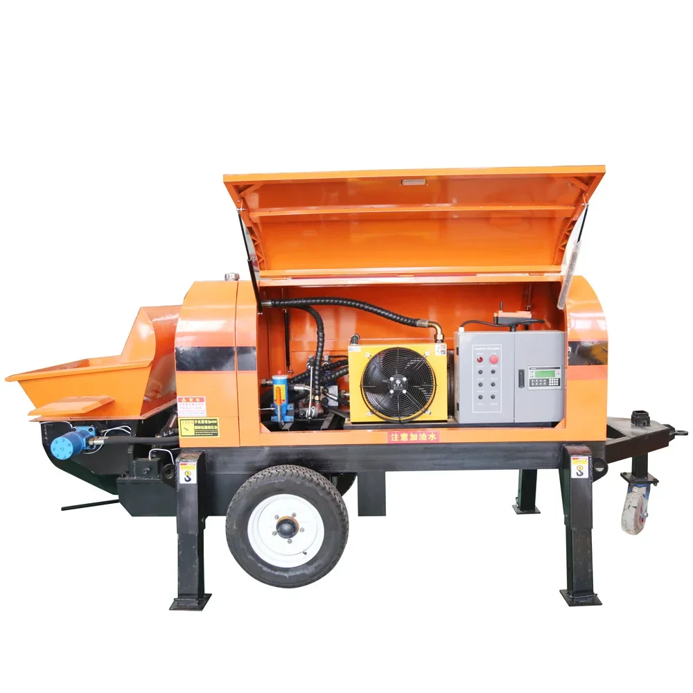 YG Customized Factory Price New Mobile Concrete Pump Truck 60m3 Capacity Diesel Mini Concrete Pump For Construction Industries view 3