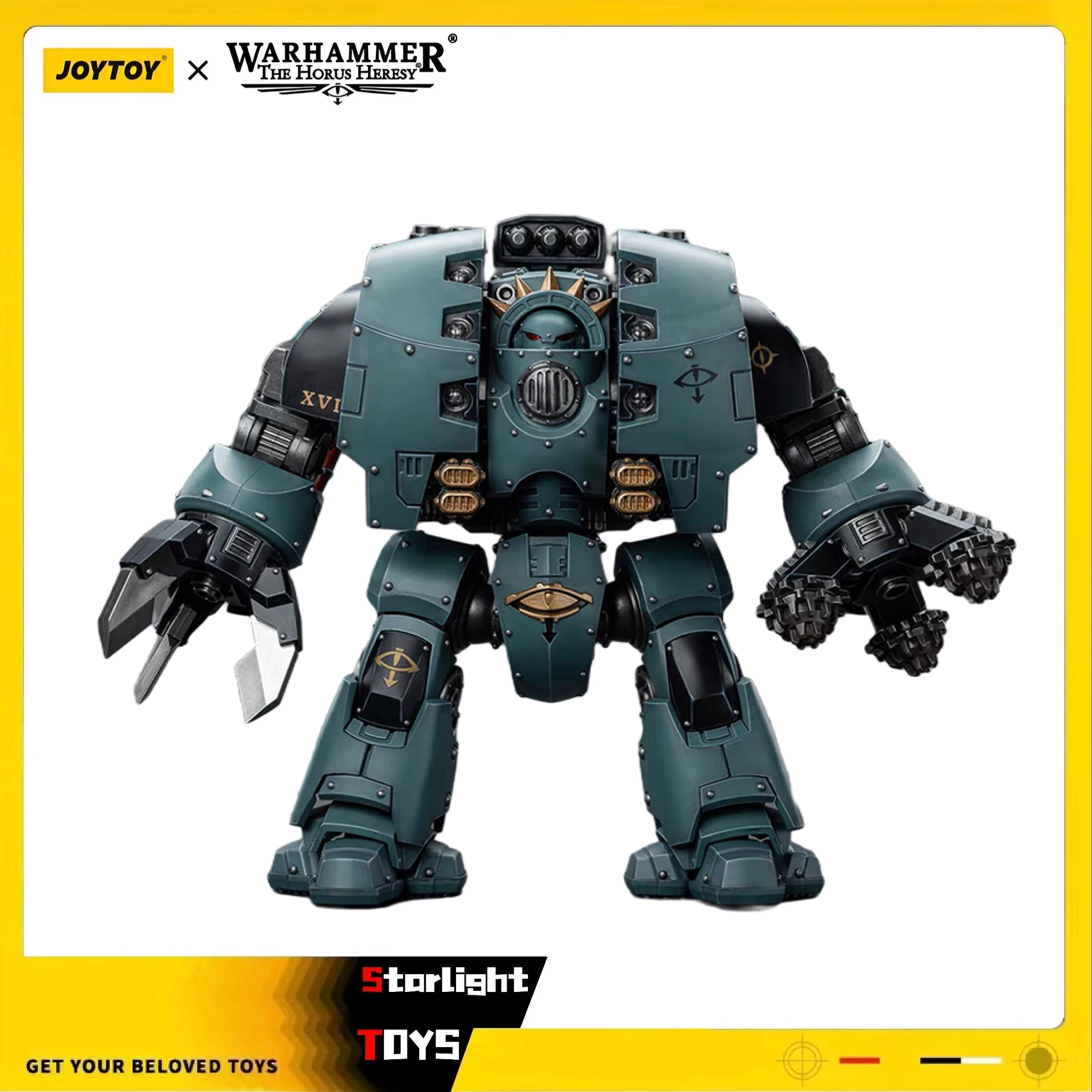 

JOYTOY 1/18 Action Figure Sons of Horus Leviathan Dreadnought with Siege Drills Toy Model Gift