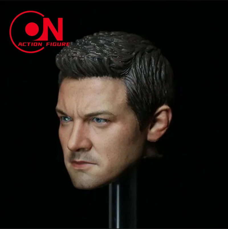 In Stock 1/6 Scale Clint Jeremy Renner Head Sculpt PVC Male Soldier Head Carving Model Fit 12'' Action Figure Body Dolls