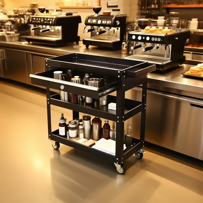 Тележка для ремонта автомобилей Механическая мастерская Инструменты Тележка Сверхмощная тележка с медведем 100 кг Тележка для инструментов Стойка для хранения инструментов 카트 트롤리