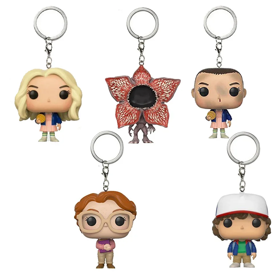 2026 model-ELEVEN BARB DUSTIN DEMOGROGON Vinyl Action Figure Keychain Toys