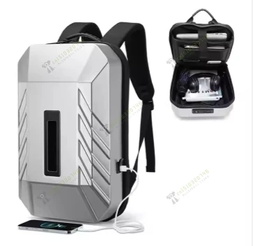 Business Backpack Men's PC Hard Case Computer Bag Smart Trendy Cool Led Men's Backpack Backpack