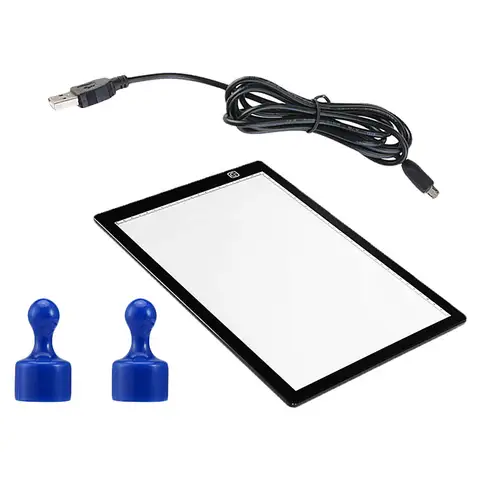 LED Işık Kutusu A4 Işık Masası Mat Dokulu Çizim Tahtası İnce Taşınabilir USB Kablolu Manyetik İzleme Işık Kutusu Animasyon için