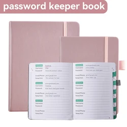 Organizador de direcciones y contraseñas de Internet, cuaderno de registro con pestañas, cuaderno A6 para ordenador y sitio web