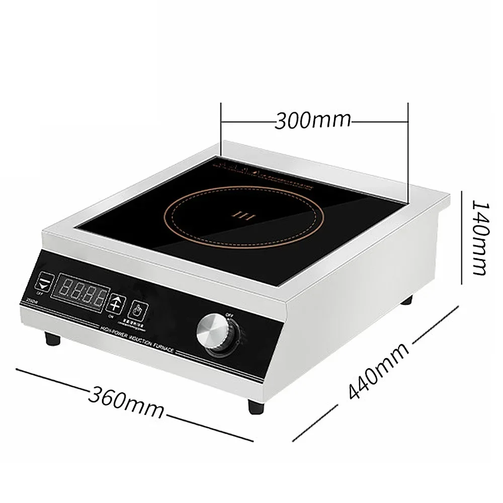 3500W Household Induction Cooker Waterproof And High Temperature Resistant Push-button High-power Commercial Induction Cooker