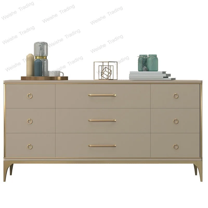 

Light luxury nine-chest cabinet, bedroom, bedside TV cabinet, modern simple storage, drawer cabinet, solid wood bucket cabinet
