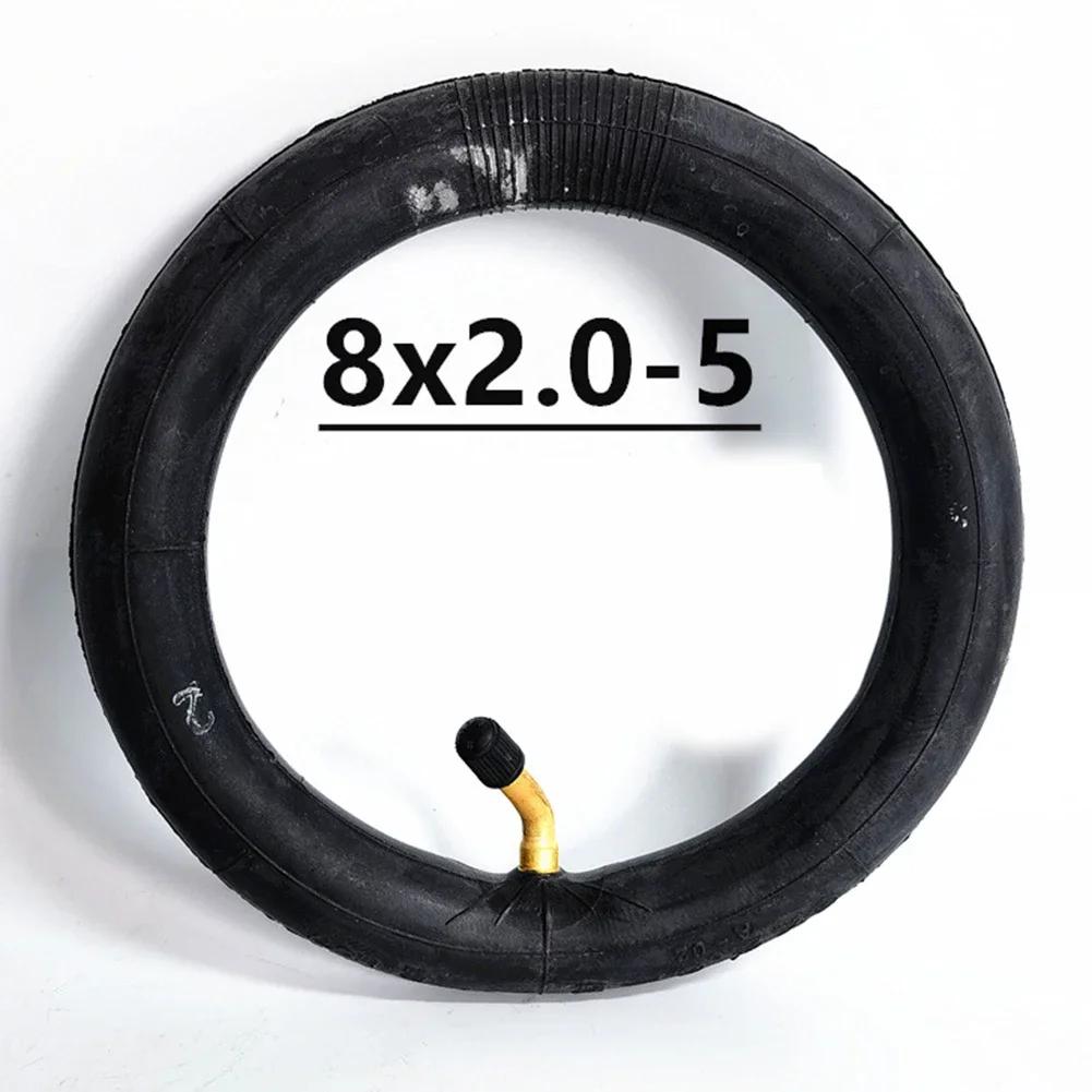 

1/2 Pcs Inner Tube Rubber Spare Parts Stroller 8 Inch 8x2.0-5 Accessories Attachment Black Replacement Brand New