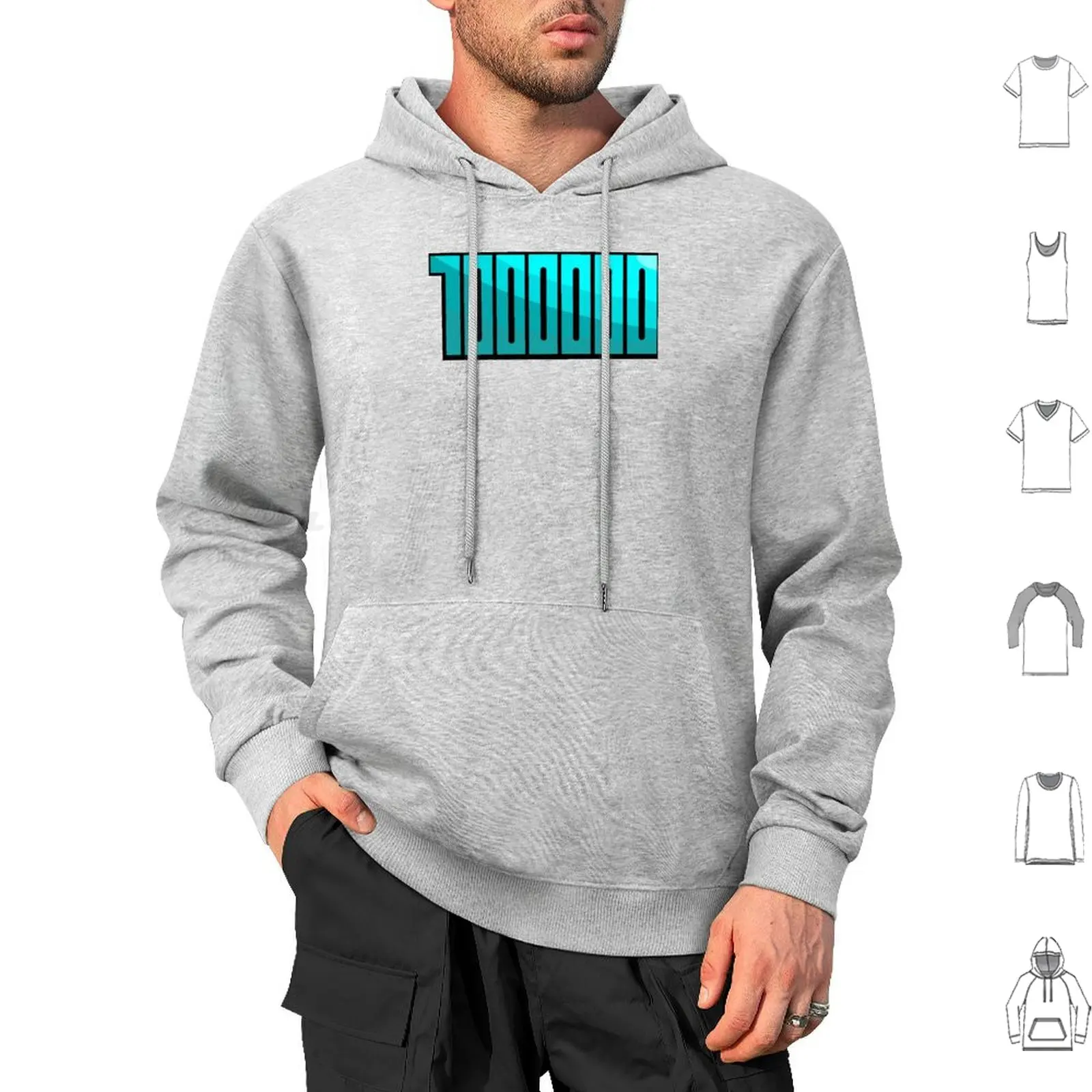 1000000 Teal Hoodie cotton Long Sleeve Mirio Togata Lemillion Boku No Hero Academia All Might