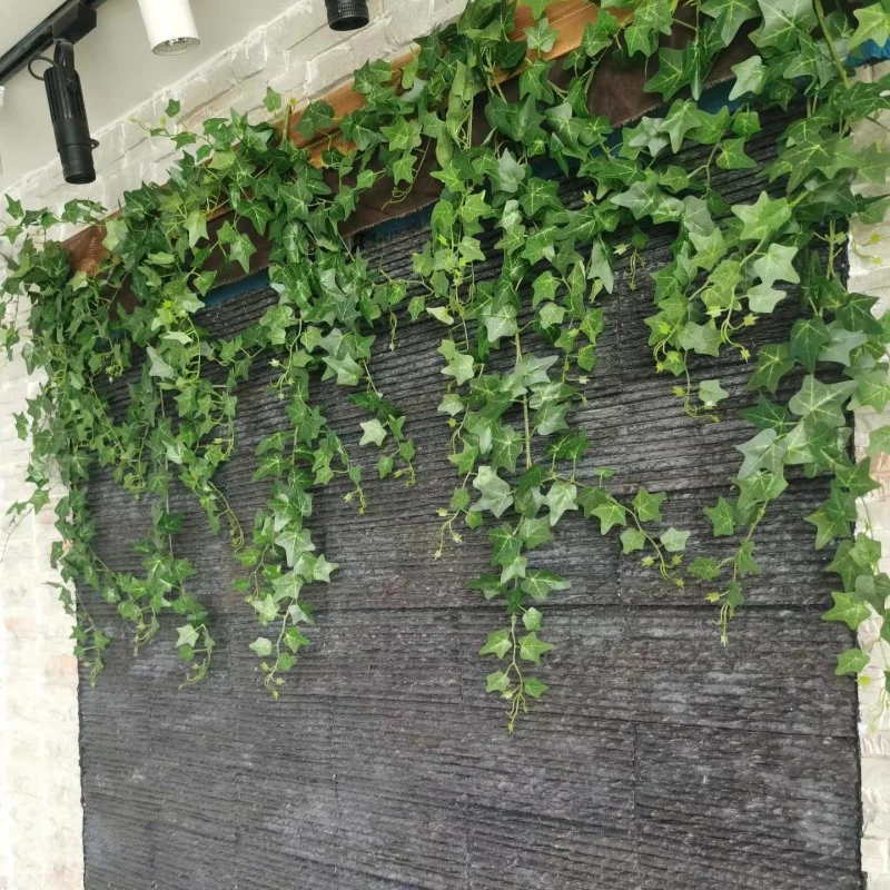 Piante di vite artificiali appese edera grande fascio edera verde foglie di felce persiana decorazioni per la casa festa nuziale parete balcone Deco