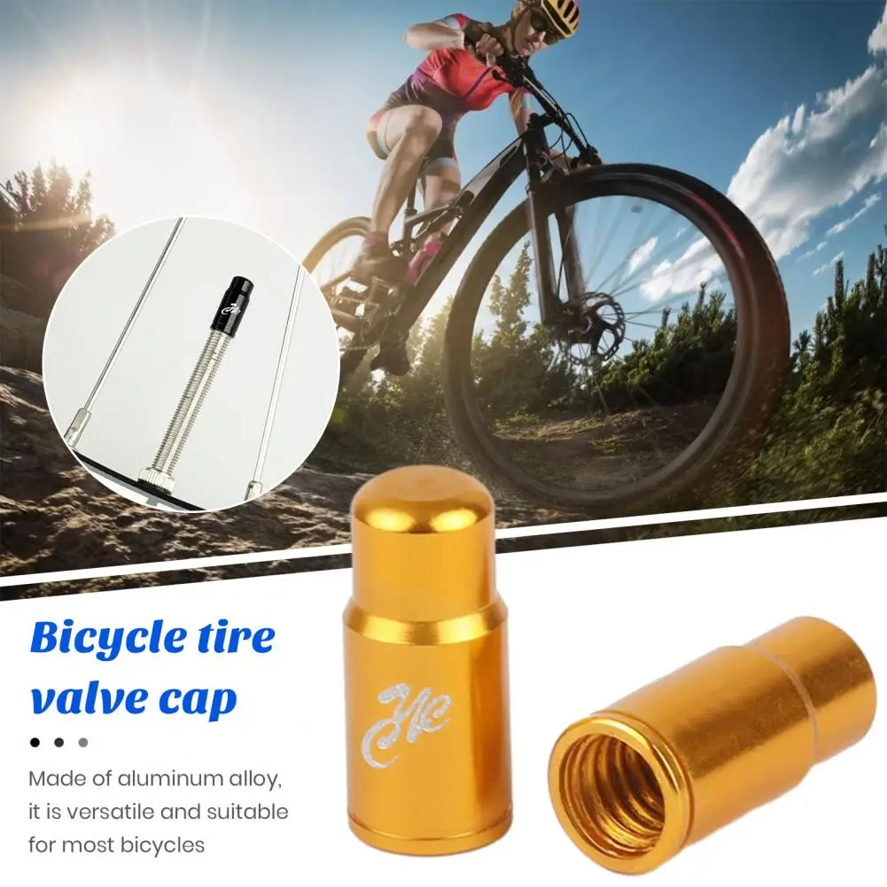 Lightweight Valve Caps Smooth Thread Valve Caps Universal Aluminum Alloy Bike Tire Valve Stem Caps for Mountain Bikes Road Bikes