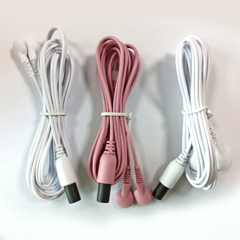 

2.3/3.5mm Massager Electrotherapy Devices Electrode Lead Wire Cable Line Wire Cord Snaps for Omron HV-F022 F021 PM303 3032 F013