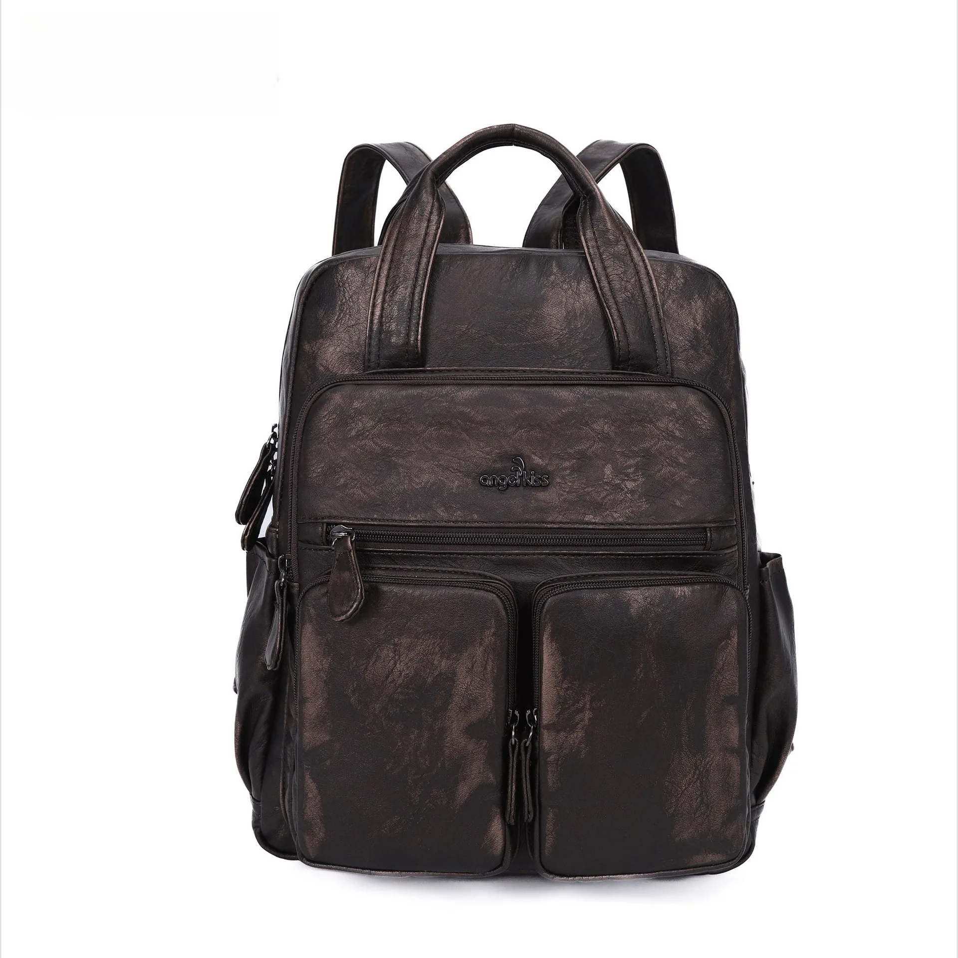 

Женская школьная сумка, большой рюкзак, однотонный студенческий рюкзак с несколькими карманами, модный дорожный большой рюкзак обратно в школу