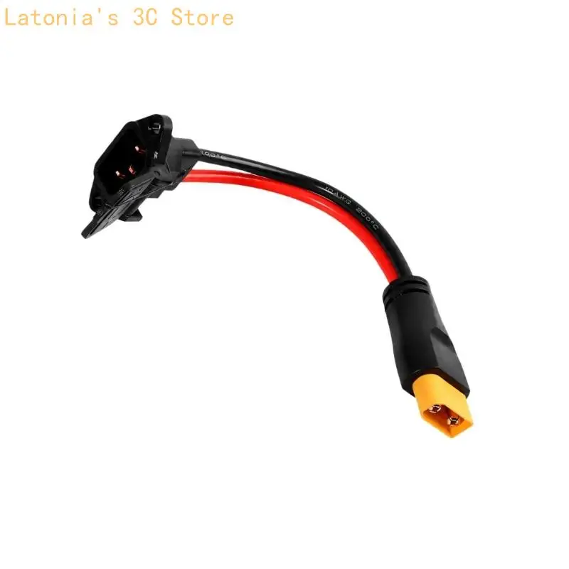 High‑Power Three-Contact Panel Inlet Cable Silicone Cord & XT90 End Assembly X3UB