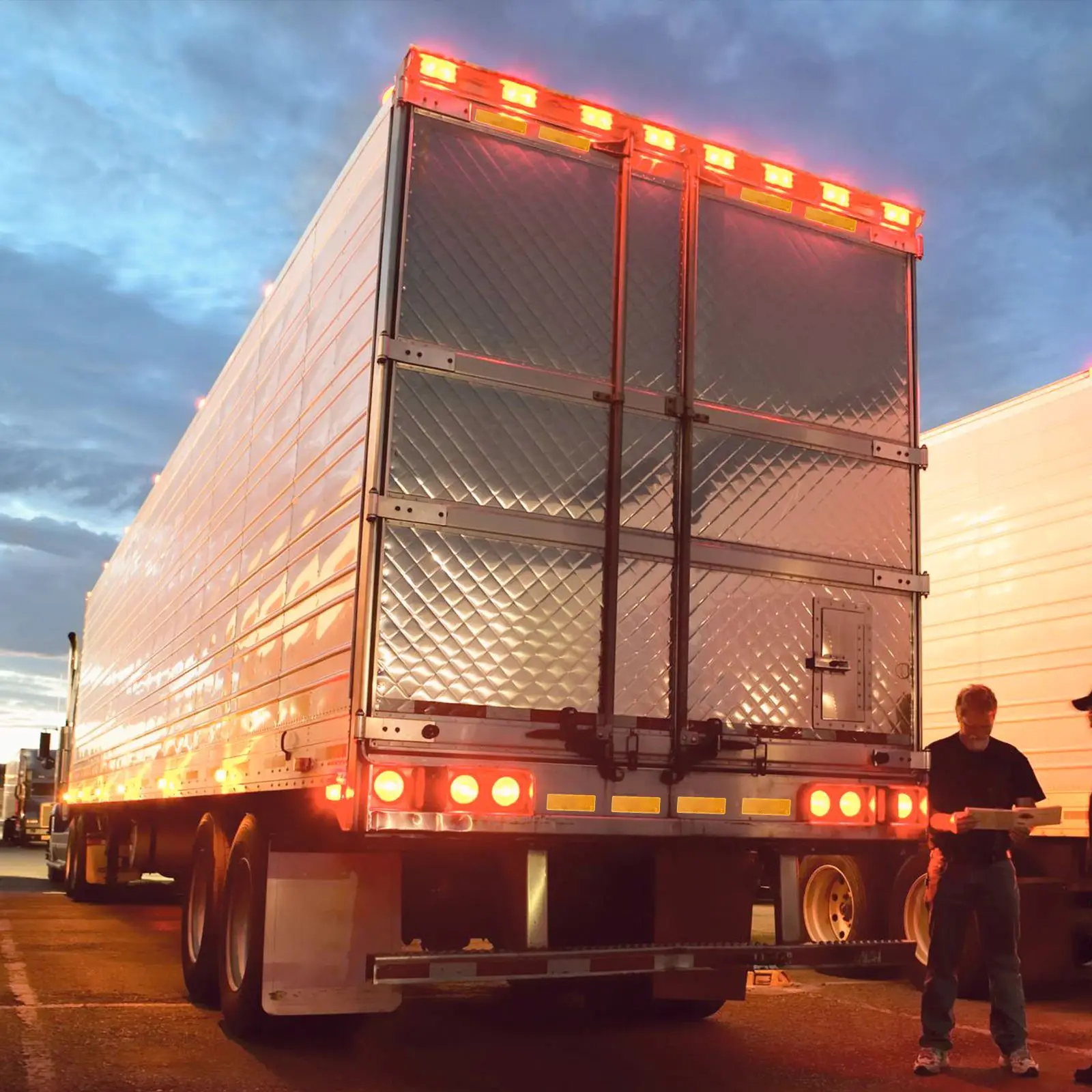 25 pcs Reflective Tape Waterproof Self-Adhesive Reflector Stickers For Car Door Warning Safety Visibility In Dark Foggy Night