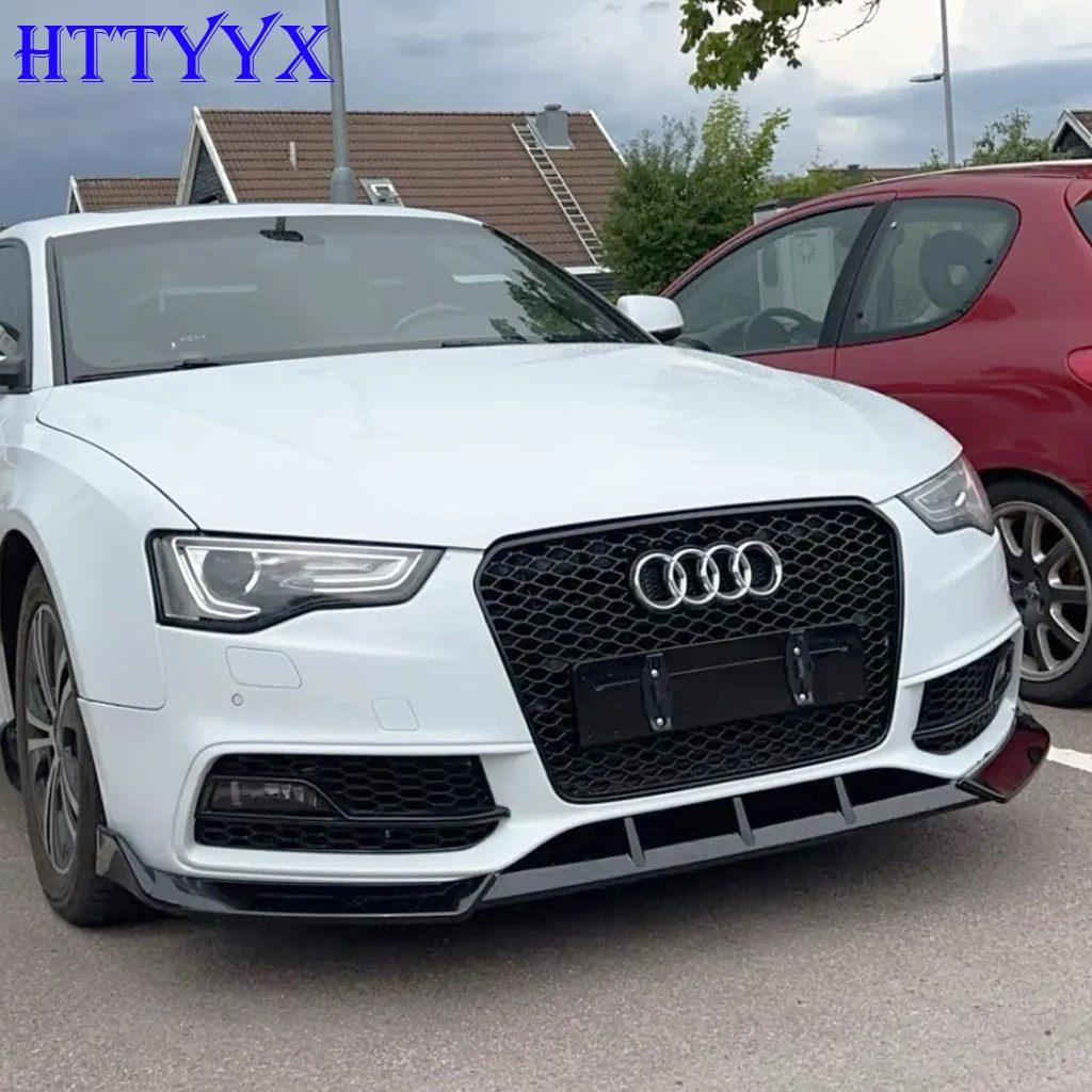 Car Front Bumper Splitter Lip Diffuser Body Kit Spoiler Guard For Audi A5 S5 B8.5 Quattro S-LINE 2012 2013 2014 2015 2016
