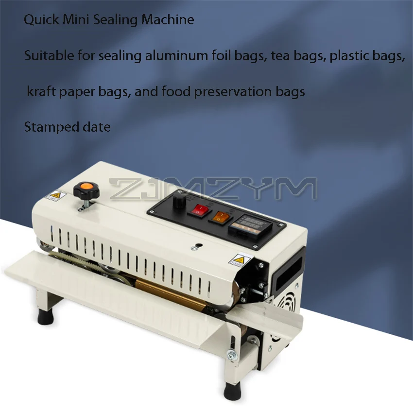 FR-400 آلة الختم المستمر الأوتوماتيكية التجارية الصغيرة المنزلية الألومنيوم احباط كيس من البلاستيك آلة الختم الحراري