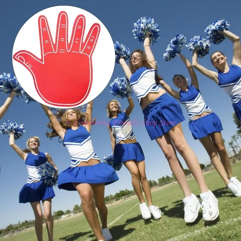 85AE 2 Pcs Large Soft Foam Gloves Double Sided Design For Team Spirits