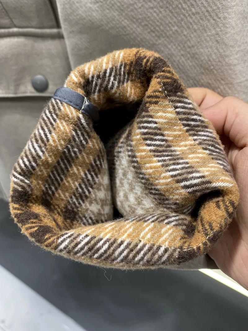 

Luxury Limited Vintage Barn Sle Corduroy Patchwork Collar Autumn Winter Men's And Women's Coat Jaet Youth Faion Polyest...