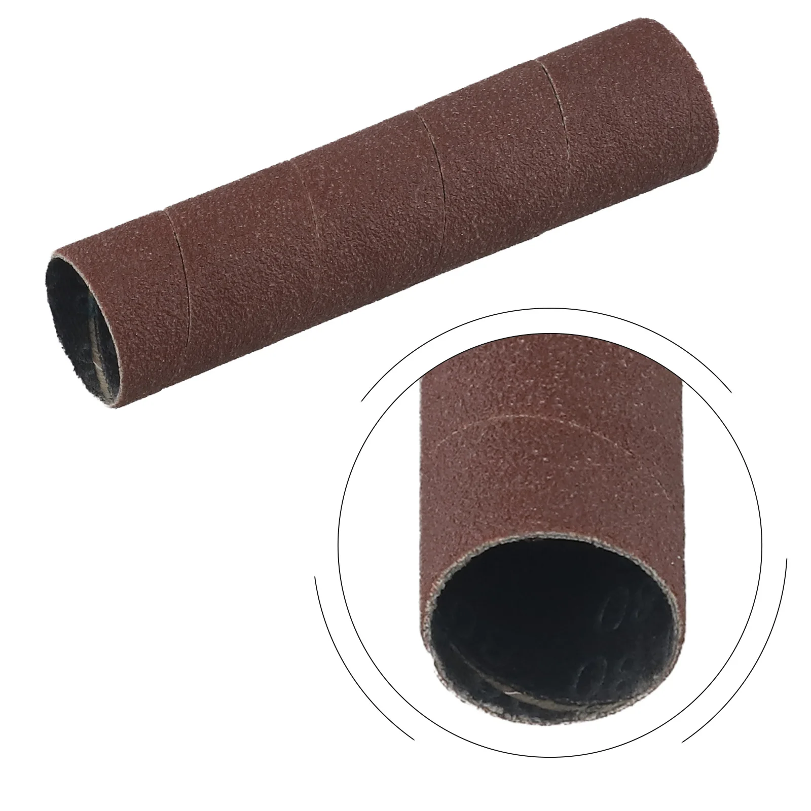 Manguitos de lijado de husillo, tambor lijadora de grano 80/150/240, papel de lija de óxido de aluminio, papel de lija para Pulido de carpintería de Metal, 1 ud.