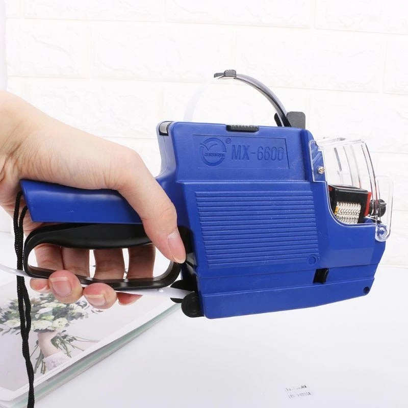 MX-6600 10 cifre a due righe etichetta per etichetta tag a due righe 2 righe per prezzi dettaglio Strumento del tag prezzi