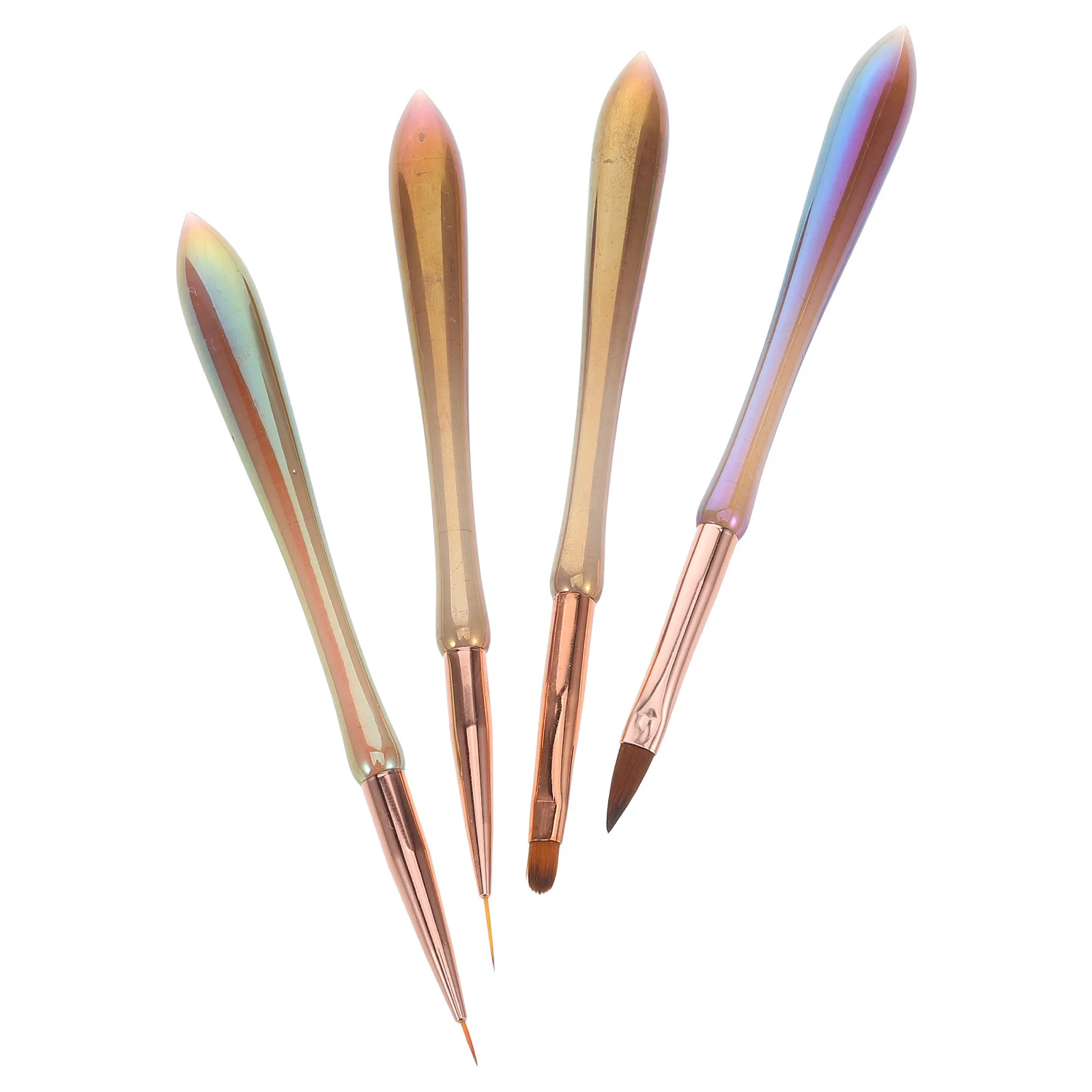 

4Pcs Nail Art Pen Set Fine Line Striping Brushes Gel Polish Pens Portable Nail Drawing Tools for DIY Home Salon Use