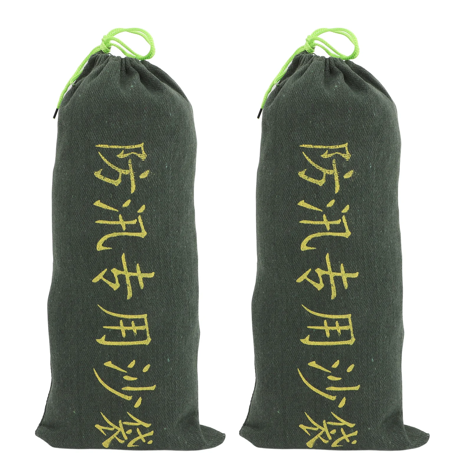 2pcs Flood Control Sandbag 25X50Cm Heavy Duty Canvas Absorbent Flood Bag Water Blocking Barrier For Home Garage Basement