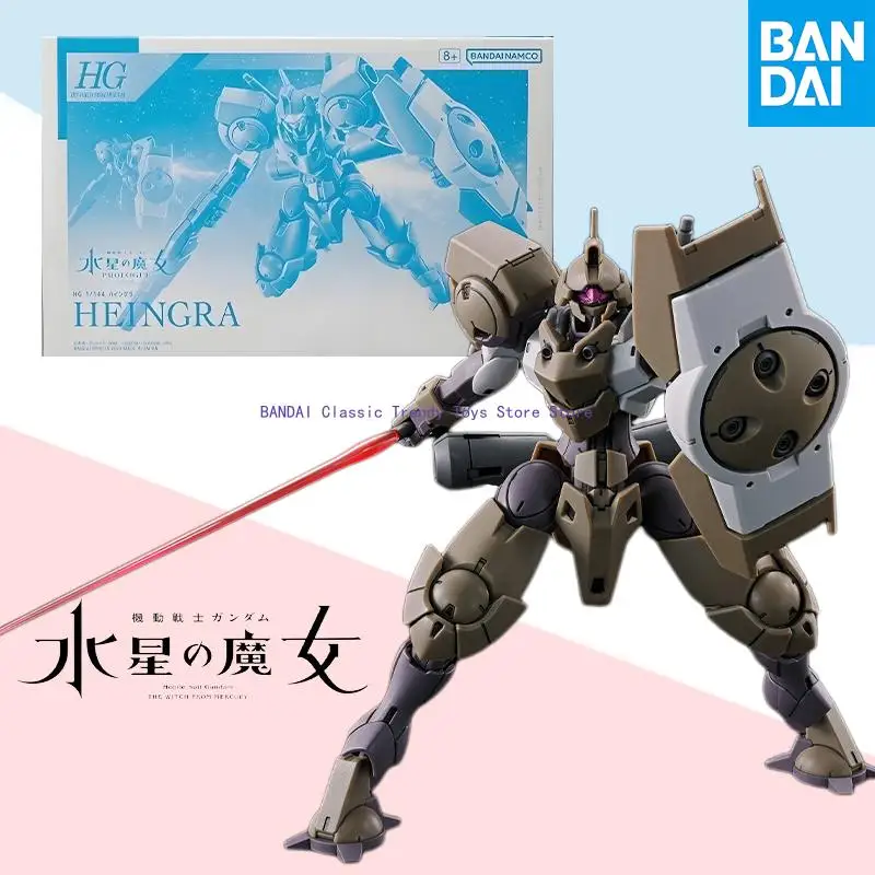 

Bandai Original BOX HG 1/144 the Witch from Mercury GUNDAM HEINGRA Action Anime Figure model kit Assembly toy gift for kids