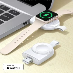 Caricabatterie Wireless per Apple Watch Ultra 8 7 SE 6 5 4 3 SE adattatore Dock ricarica rapida Smart Watch ricarica Wireless Mini portatile