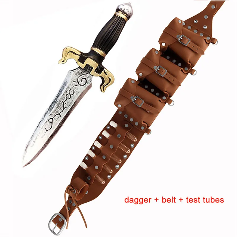 Medieval Alchemist Witch Wizard Sword Belt Viking Knight Healer Cosplay Costume Steampunk Potion Bottle Bag Accessory Larp Props