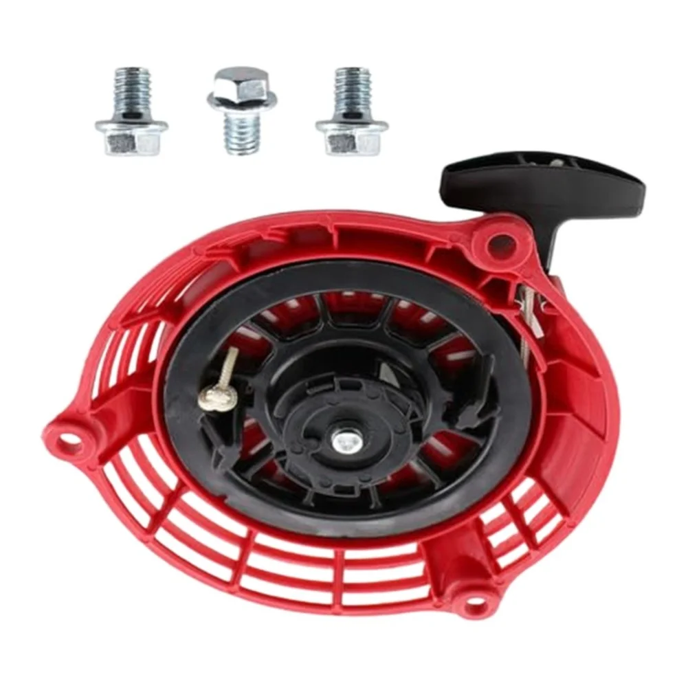 HRB476 Pull Cord Recoil Starter For Quick Lawn Startup Minimal Tools Required Reliable Performance Robust Plastic Construction