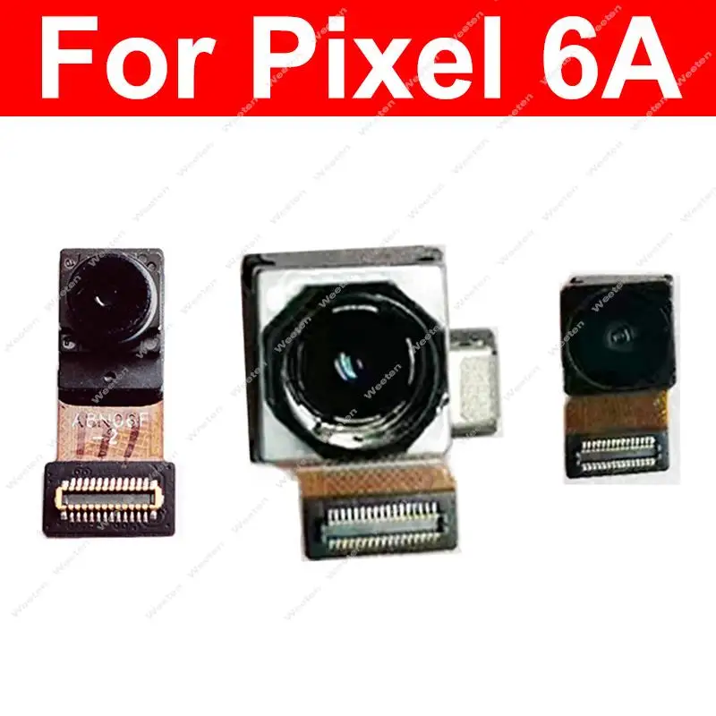 For Google Pixel 6A 5A 5G Front Rear Main Camera Flex Cable Frontal Selfie Back Main Camera Moudel Replacement