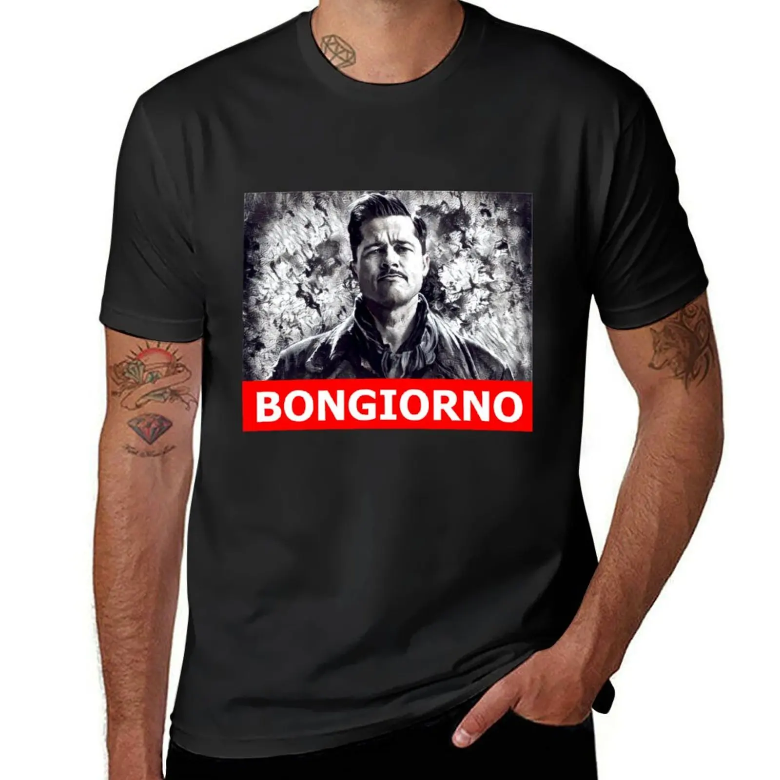 

Inglorious Basterds Aldo Raine T-Shirt quick drying summer clothes plus sizes mens funny t shirts