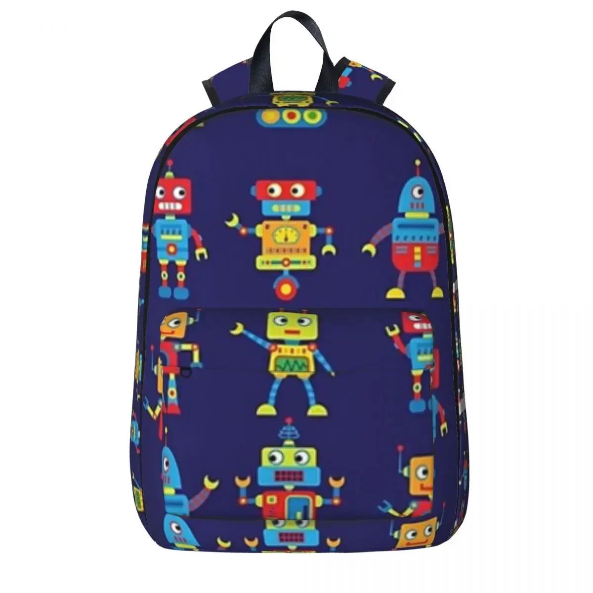 

Robots! Robots! Robots! Backpack Boy Girl Bookbag Students School Bags Kids Rucksack Travel Rucksack Shoulder Bag Large Capacity