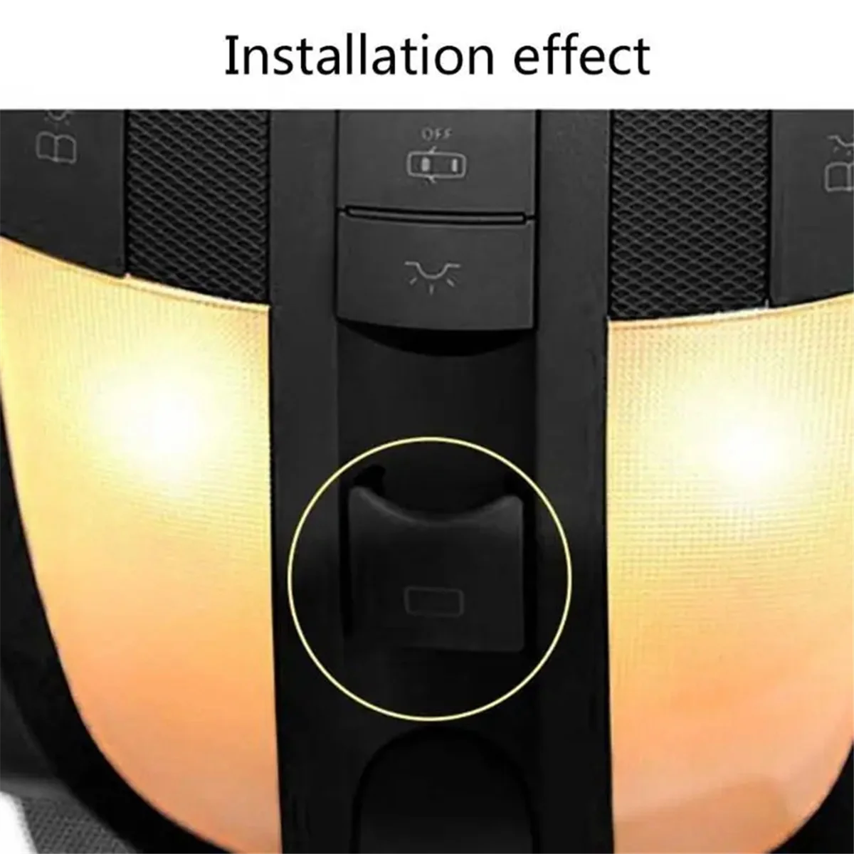 For Mercedes Benz W164 W251 ML Class R Class Sunroof Window ABS Button Roof Light Control Panel Switch Replacement Gray