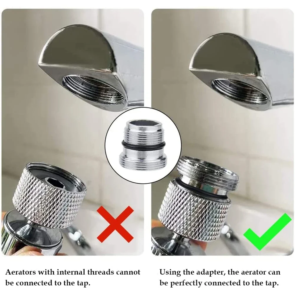 Chrome-plated Male Thread Male Thread Replacement Parts M M Male Thread Water Tap Adapter Bathroom Accessories