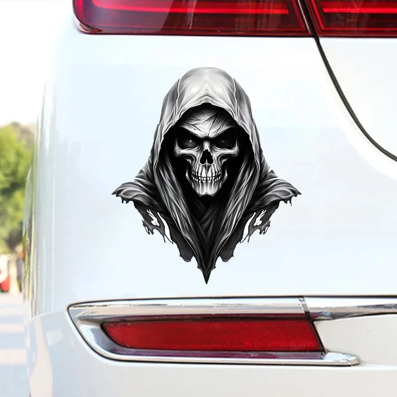 1pc Grim Reaper Skull Vinyl Sticker Horror Waterproof Decal for Car Laptop Decor
